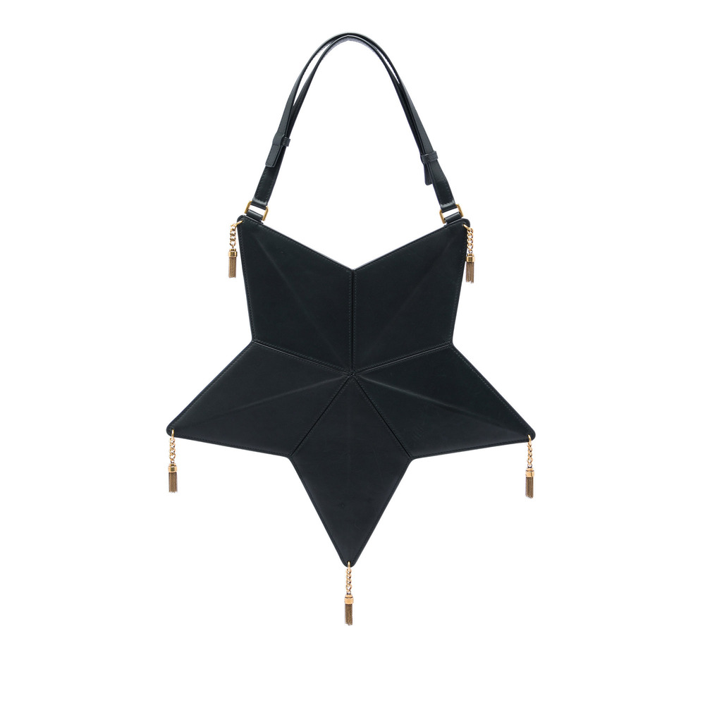 Pre-Loved Saint Laurent Leather Astro Star Tassel Shoulder Bag